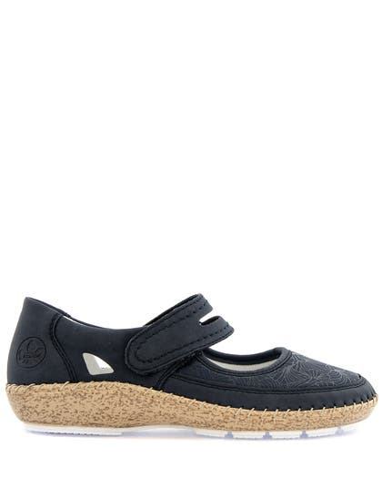 Rieker Blå Ballerina